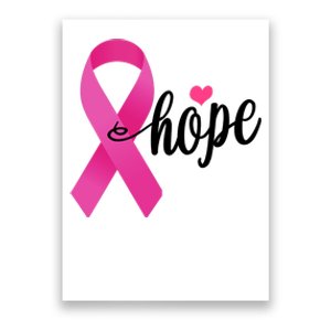 Hope Breast Cancer Awareness Ribbon Poster