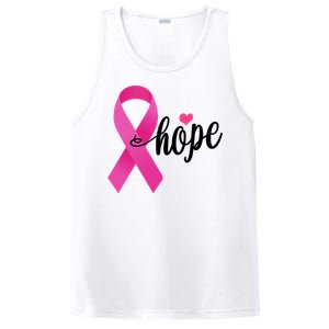 Hope Breast Cancer Awareness Ribbon PosiCharge Competitor Tank