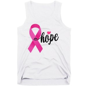 Hope Breast Cancer Awareness Ribbon Tank Top