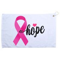 Hope Breast Cancer Awareness Ribbon Grommeted Golf Towel