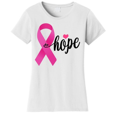 Hope Breast Cancer Awareness Ribbon Women's T-Shirt