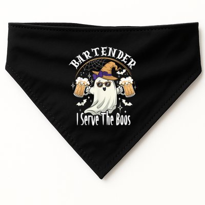 Halloween Bartender Costume I Serve The Boos USA-Made Doggie Bandana