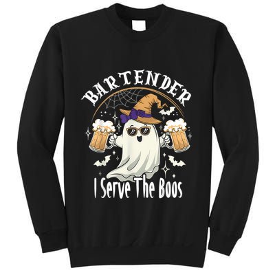 Halloween Bartender Costume I Serve The Boos Sweatshirt