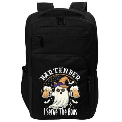 Halloween Bartender Costume I Serve The Boos Impact Tech Backpack