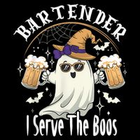 Halloween Bartender Costume I Serve The Boos Impact Tech Backpack