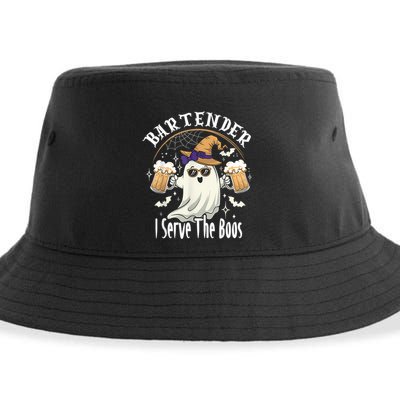 Halloween Bartender Costume I Serve The Boos Sustainable Bucket Hat