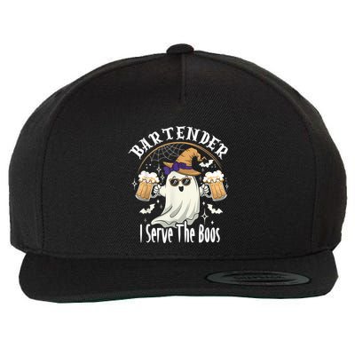 Halloween Bartender Costume I Serve The Boos Wool Snapback Cap