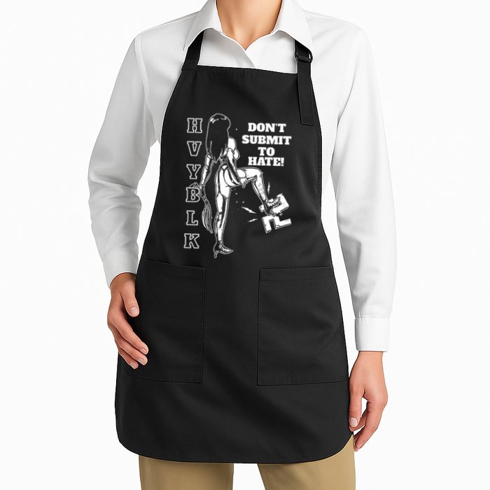 Hvy Blk DonT Submit To Hate Apron