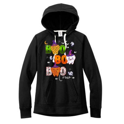 Halloween Boo Dental Crew Colorful Coworker Matching Costume Meaningful Gift Women's Fleece Hoodie