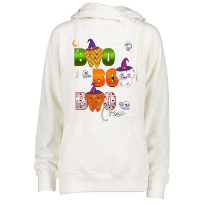 Halloween Boo Dental Crew Colorful Coworker Matching Costume Meaningful Gift Womens Funnel Neck Pullover Hood