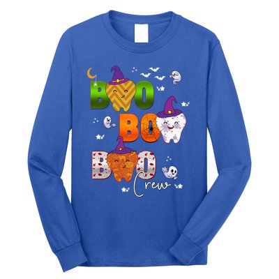 Halloween Boo Dental Crew Colorful Coworker Matching Costume Meaningful Gift Long Sleeve Shirt