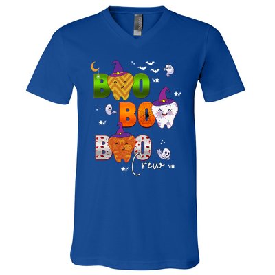 Halloween Boo Dental Crew Colorful Coworker Matching Costume Meaningful Gift V-Neck T-Shirt