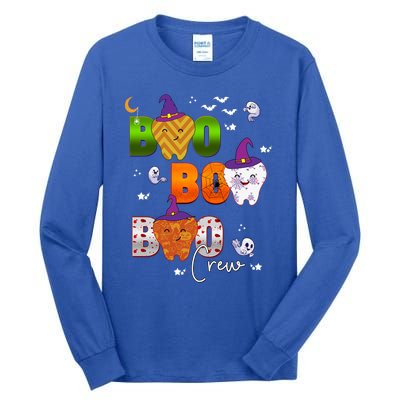 Halloween Boo Dental Crew Colorful Coworker Matching Costume Meaningful Gift Tall Long Sleeve T-Shirt