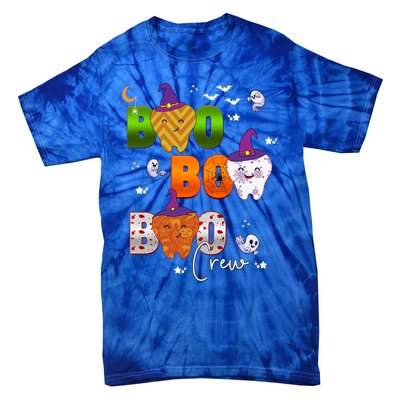 Halloween Boo Dental Crew Colorful Coworker Matching Costume Meaningful Gift Tie-Dye T-Shirt