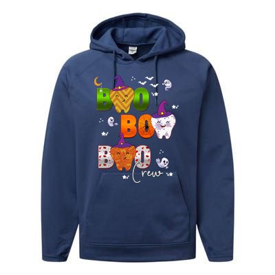 Halloween Boo Dental Crew Colorful Coworker Matching Costume Meaningful Gift Performance Fleece Hoodie