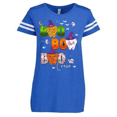 Halloween Boo Dental Crew Colorful Coworker Matching Costume Meaningful Gift Enza Ladies Jersey Football T-Shirt