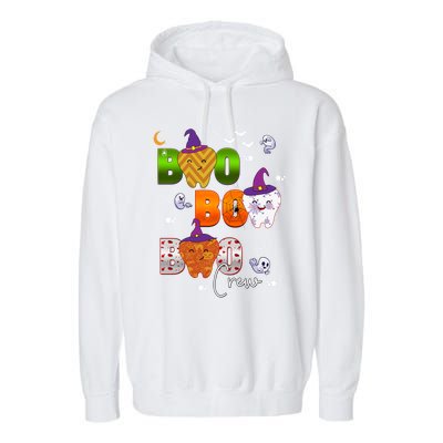 Halloween Boo Dental Crew Colorful Coworker Matching Costume Meaningful Gift Garment-Dyed Fleece Hoodie