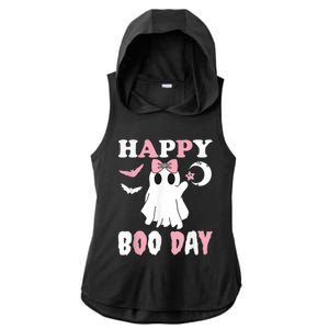 Happy Boo Day Girls Birthday Ladies PosiCharge Tri-Blend Wicking Draft Hoodie Tank