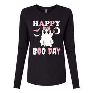 Happy Boo Day Girls Birthday Womens Cotton Relaxed Long Sleeve T-Shirt