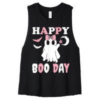 Happy Boo Day Girls Birthday Women's Racerback Cropped Tank