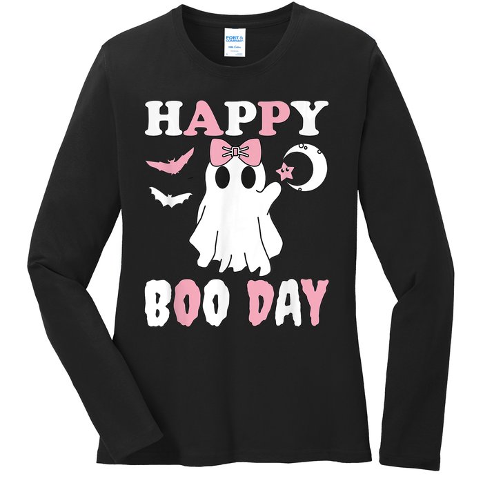 Happy Boo Day Girls Birthday Ladies Long Sleeve Shirt