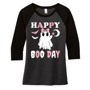 Happy Boo Day Girls Birthday Women's Tri-Blend 3/4-Sleeve Raglan Shirt