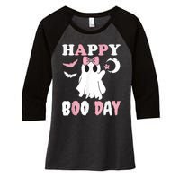 Happy Boo Day Girls Birthday Women's Tri-Blend 3/4-Sleeve Raglan Shirt