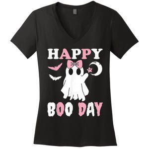 Happy Boo Day Girls Birthday Women's V-Neck T-Shirt