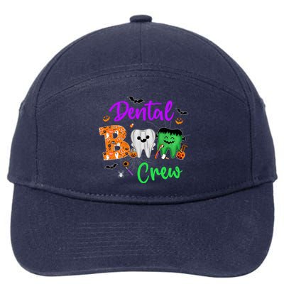 Halloween Boo Dentist Pumpkin Costume Dental Assistant Gift 7-Panel Snapback Hat