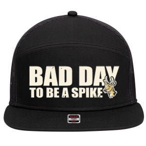 Hunting Bad Day To Be A Spike 7 Panel Mesh Trucker Snapback Hat