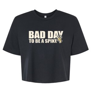 Hunting Bad Day To Be A Spike Bella+Canvas Jersey Crop Tee