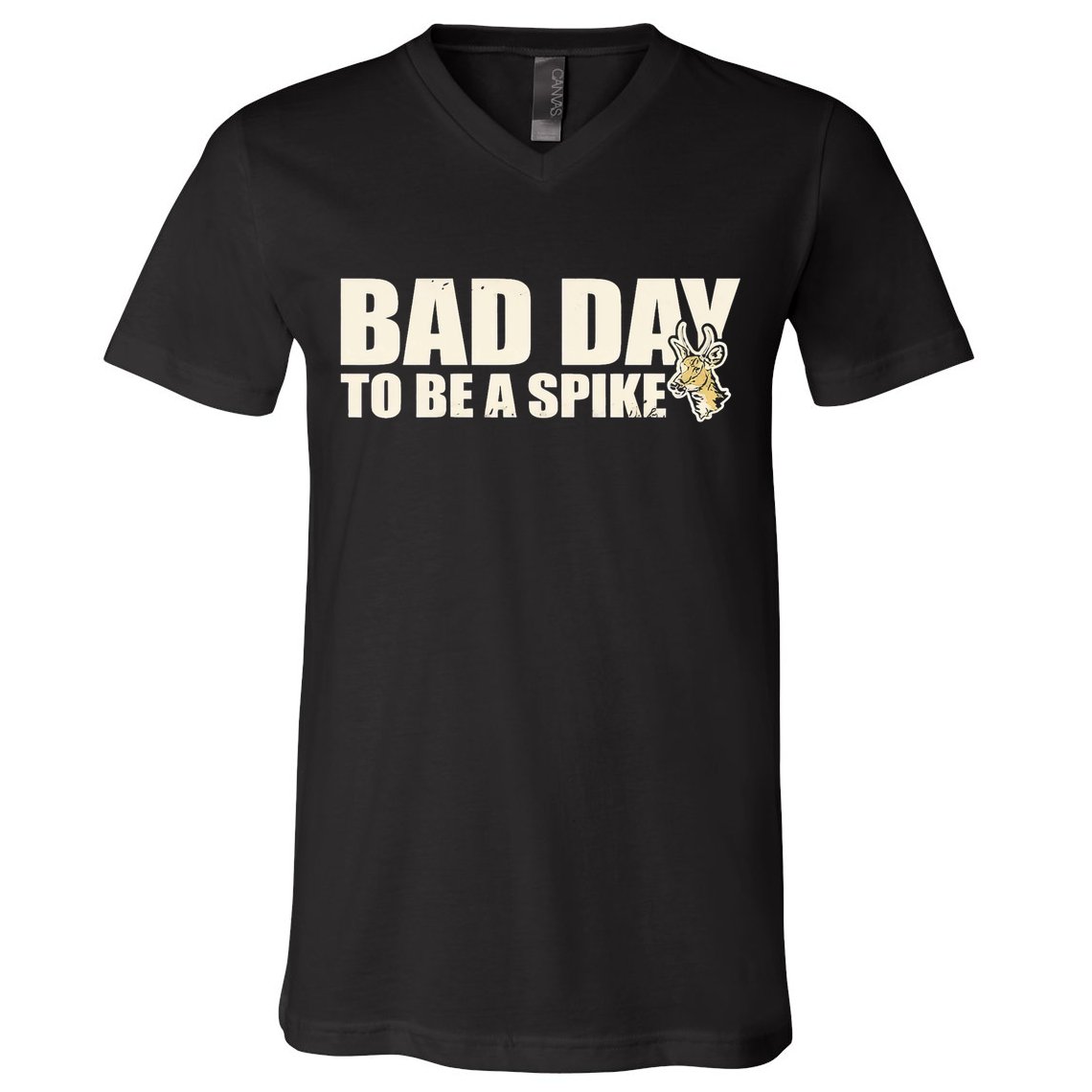 Hunting Bad Day To Be A Spike V-Neck T-Shirt