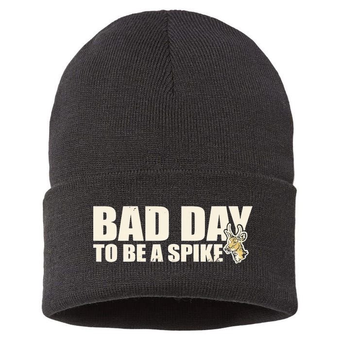 Hunting Bad Day To Be A Spike Sustainable Knit Beanie