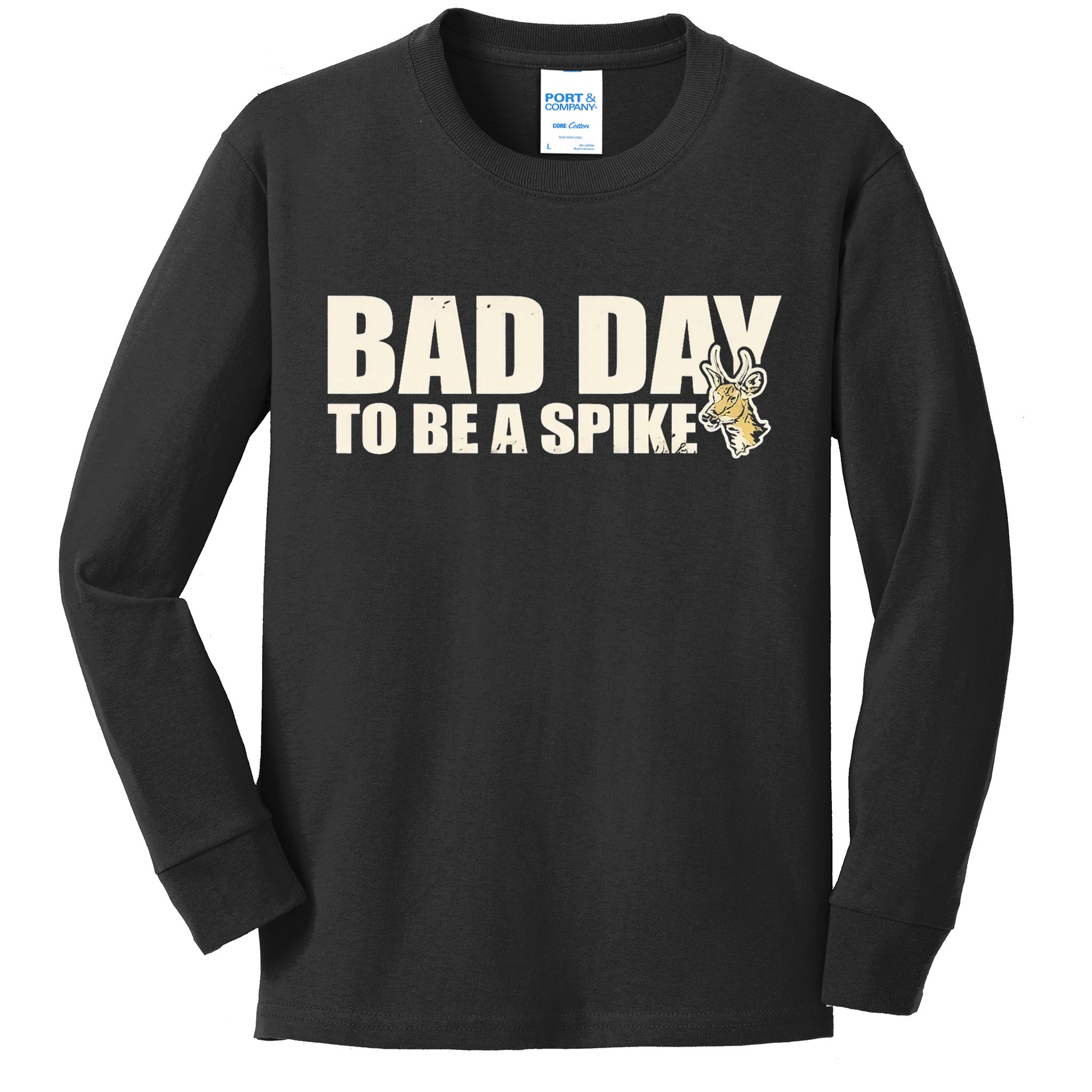 Hunting Bad Day To Be A Spike Kids Long Sleeve Shirt