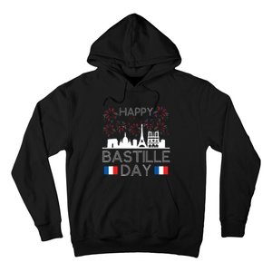 Happy Bastille Day France Paris French Flag Fireworks Hoodie