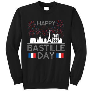 Happy Bastille Day France Paris French Flag Fireworks Sweatshirt