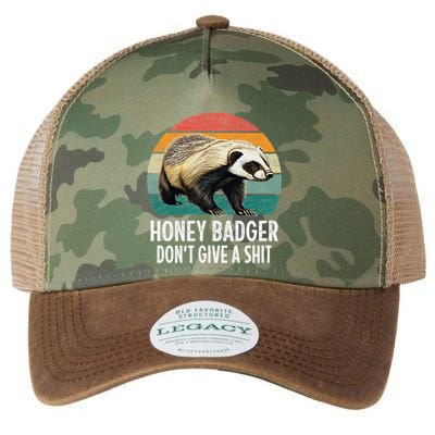 Honey Badger DonT Give A Shit Vintage Style Legacy Tie Dye Trucker Hat