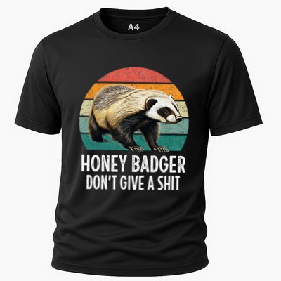 Honey Badger DonT Give A Shit Vintage Style Performance Shirt