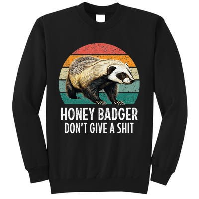 Honey Badger DonT Give A Shit Vintage Style Sweatshirt