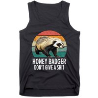 Honey Badger DonT Give A Shit Vintage Style Tank Top