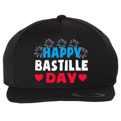 Happy Bastille Day July 14th France Fête Nationale Wool Snapback Cap