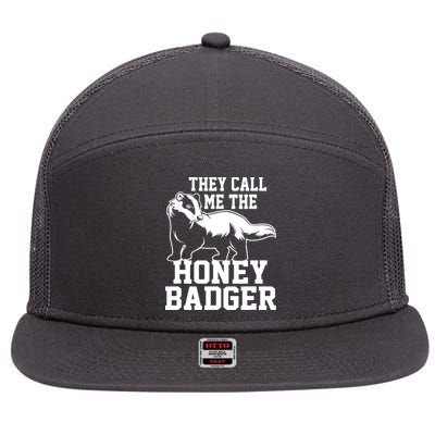 Honey Badger Dont Team Marten 7 Panel Mesh Trucker Snapback Hat