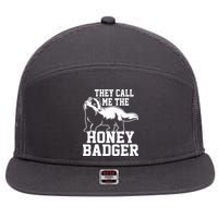 Honey Badger Dont Team Marten 7 Panel Mesh Trucker Snapback Hat
