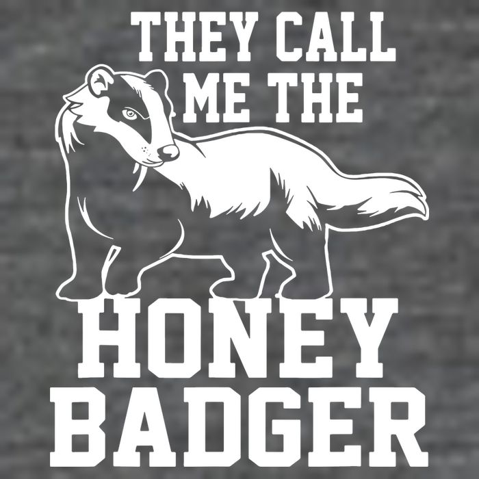 Honey Badger Dont Team Marten 7 Panel Mesh Trucker Snapback Hat