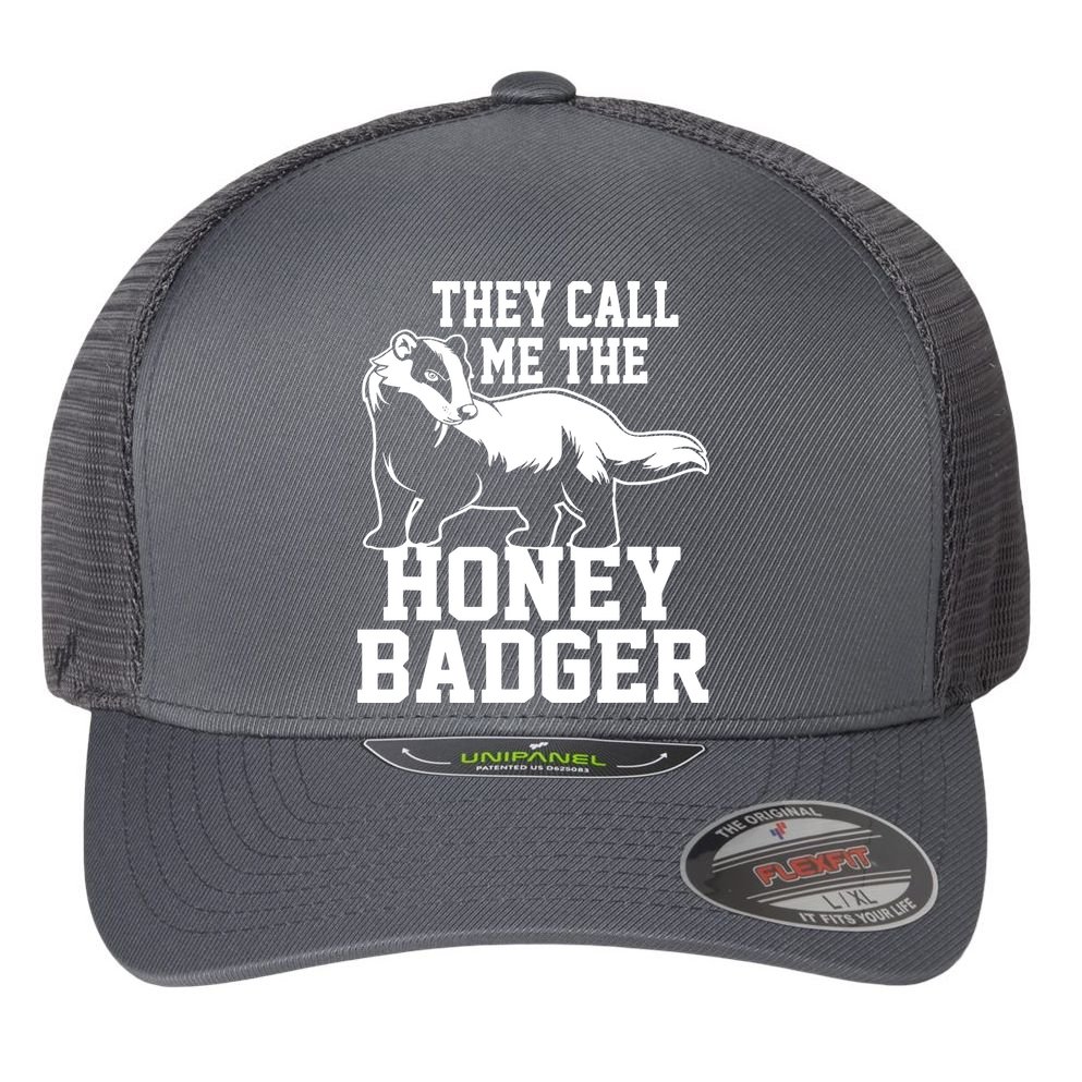 Honey Badger Dont Team Marten Flexfit Unipanel Trucker Cap