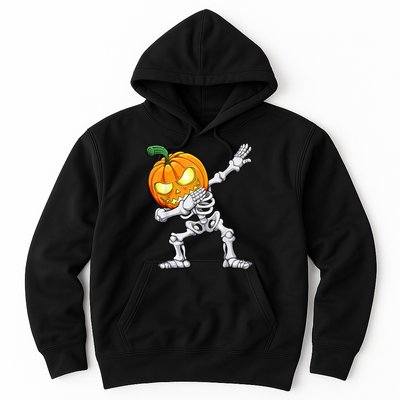 Halloween Boys Dabbing Skeleton Scary Pumpkin Jack O Lantern Hoodie