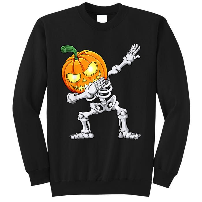 Halloween Boys Dabbing Skeleton Scary Pumpkin Jack O Lantern Sweatshirt