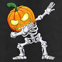 Halloween Boys Dabbing Skeleton Scary Pumpkin Jack O Lantern Adult Drive Performance Visor