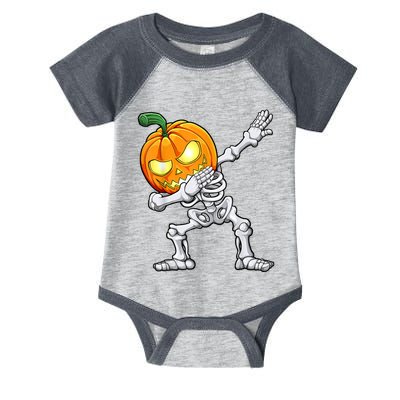 Halloween Boys Dabbing Skeleton Scary Pumpkin Jack O Lantern Infant Baby Jersey Bodysuit