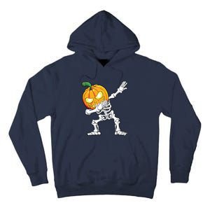 Halloween Boy Dabbing Skeleton Scary Pumpkin Jack O Lantern Tall Hoodie